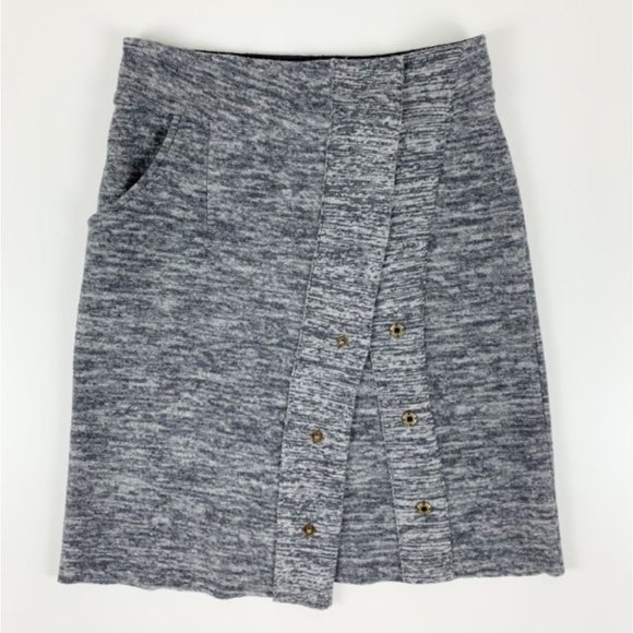 ANTHRO Sparrow Merino Wool Wrap Skirt - Picture 2 of 9